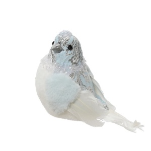Uccello bianco e azzurro 2 mod.assortiti - Kaemingk - immagine 3