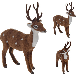 Renna Marrone H.15 cm 2 assortite - Koopman - immagine 1