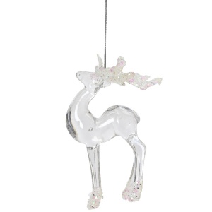 Addobbo Renna trasparente mod. A - Kaemingk