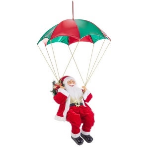 Babbo Natale con Paracadute H.120 cm- Bizzotto