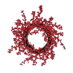 Corona Bacche rosso Ø36 - Bizzotto - immagine 1