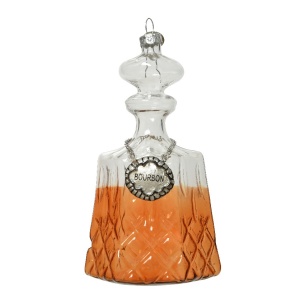 Addobbo in Vetro Bottiglia Bourbon H.12 cm - Kaemingk