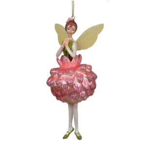 Addobbo in Vetro Fata Dalia H.14.5 cm - Kaemingk - immagine 1