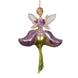 Addobbo in Vetro Fata Iris H.14.5 cm - Kaemingk