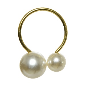 Set 4 Legatovaglioli Perla oro - Kaemingk