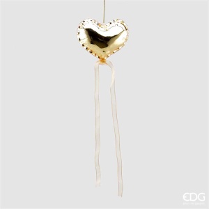 Addobbo in Vetro Palloncino Cuore oro - EDG