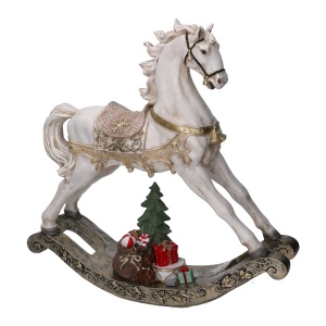 Cavallo a Dondolo in Resina 46x45 cm - Vacchetti - immagine 1