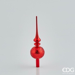 Puntale Vetro rosso H.31 cm - EDG - immagine 1