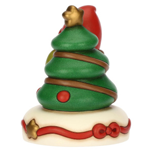 Carillon gnomo Oliver e albero di Natale in ceramica, medio - Thun - immagine 5