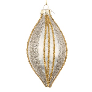 Addobbo Victoria perla/oro/argento mod.goccia - Bizzotto