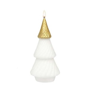 Candela Grappa bianco oro 15x7 cm - Adpal