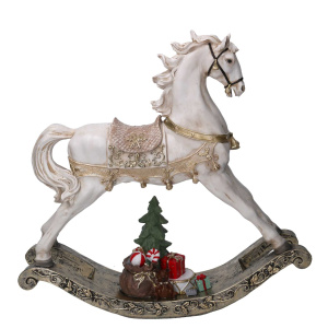 Cavallo a Dondolo in Resina 46x45 cm - Vacchetti - immagine 2