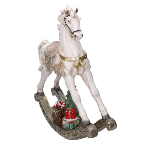 Cavallo a Dondolo in Resina 46x45 cm - Vacchetti - immagine 3