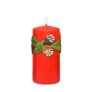 Candela Pigna rosso 15x7 cm - Adpal