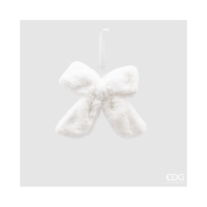 Fiocco Peluche bianco 16x22 cm - EDG