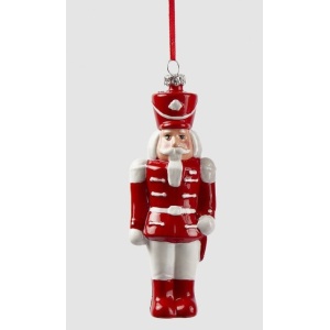 Addobbo Soldatino bianco e rosso mod.A H.15 cm - EDG