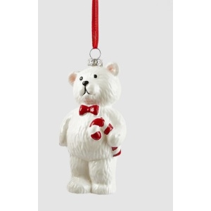 Addobbo Orsetto bianco H.11.5 cm - EDG