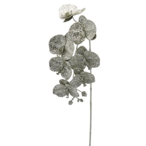 Ramo Orchidea argento con Glitter - EDG