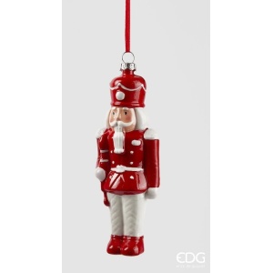 Addobbo Soldatino bianco e rosso mod.B H.15 cm - EDG