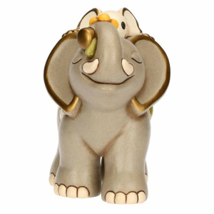 Elefante Elly con Cucciolo in Ceramica - THUN - immagine 5