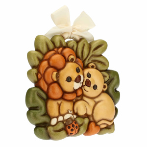 Formella Coppia Leoni Grande - THUN - immagine 2