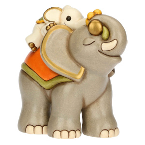 Elefante Elly con Cucciolo in Ceramica - THUN - immagine 3