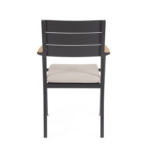 Tavolo Zelmar 218X115 cm con 6 Poltroncine Zelmar con cuscino - Bizzotto - immagine 10