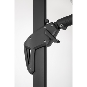 Ombrellone Aries 400 x 400 antracite telo naturale – Bizzotto - immagine 8