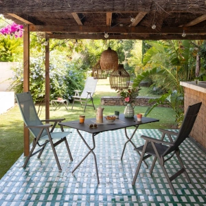 Tavolo Anytime pieghevole 139 X 79 HPL Gris Fusain-Titane- LaFuma - immagine 5