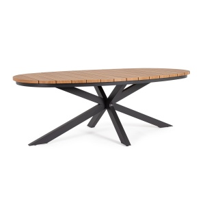 Tavolo Zelmar 218X115 cm con 6 Poltroncine Zelmar con cuscino - Bizzotto - immagine 4