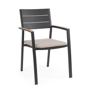 Tavolo Zelmar 218X115 cm con 6 Poltroncine Zelmar con cuscino - Bizzotto - immagine 6
