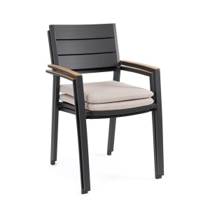 Tavolo Zelmar 218X115 cm con 6 Poltroncine Zelmar con cuscino - Bizzotto - immagine 15