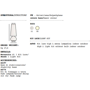 Lampada Fade Lamp H.185 cm bianco - Plust - immagine 9