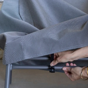 Custodia per Panca bassa 2P Vence PELLICOLA DI POLIPROPILENE PU Grigio Anthracite - LaFuma - immagine 5