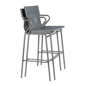 Sgabello alto con Seduta Horizon Batyline® Duo Grigio Storm Grey-Titane - LaFuma - immagine 4