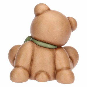 Teddy con Fiocco verde in Ceramica grande - THUN - immagine 4