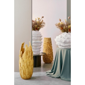 Portavaso Lamè goffrato oro H.81.5 cm - Bizzotto - immagine 3