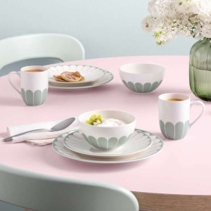 Piatto Piano Fleur in Porcellana Ø26.6 cm verde - Villeroy & Boch - immagine 3