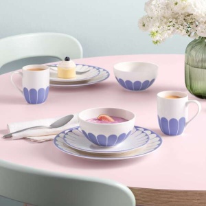 Piatto Fondo Fleur in Porcellana Ø24 cm blu - Villeroy & Boch - immagine 4