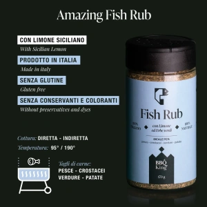 Fish Rub barbecue 150 gr - BBQ King - immagine 3