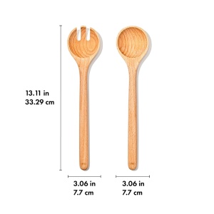 Coppia Posate da Insalata in Legno - OXO - immagine 3
