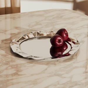 Vassoio Foix in Inox d.44 cm - Alessi - immagine 5