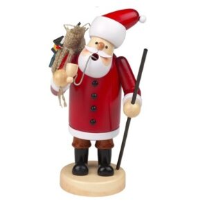 Fumatore Brucia-incenso in Legno h.14 cm - Babbo Natale - Schulte