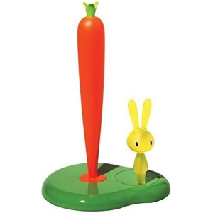 Portarotolo Bunny & Carrot in Resina verde - Alessi