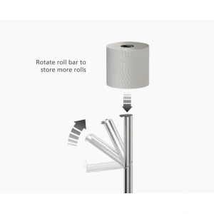 Porta Carta Igienica EasyStore Luxe in Inox - Joseph Joseph - immagine 5