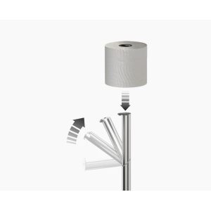 Porta Carta Igienica EasyStore Luxe in Inox - Joseph Joseph - immagine 3