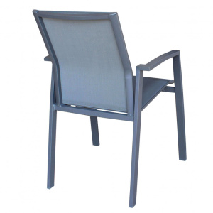 Tavolo Portland allungabile 175/235 cm con 6 poltroncine Devon antracite - Cosma - immagine 8