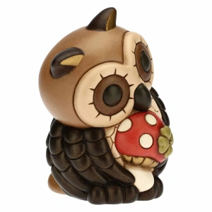 Gufo Saggio con Fungo medio - THUN - immagine 2