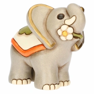 Elefante Elly con Fiore in Ceramica medio - THUN - immagine 4