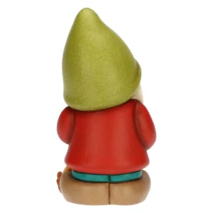 Gnomo Oliver con Cerbiatto Amy in Ceramica medio - Thun - immagine 4